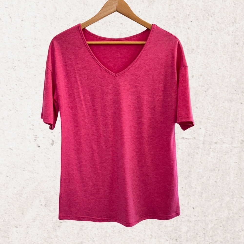 Pink Relaxed Short Sleeve T-Shirt